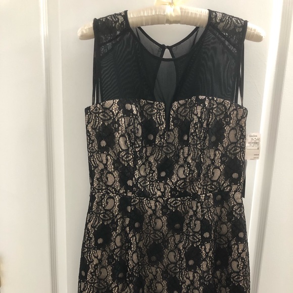 Laundry by Sheli Segal black lace dress STUNNING 8 - Picture 2 of 7